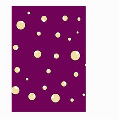 Purple And Yellow Bubbles Large Garden Flag (two Sides)