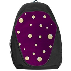 Purple And Yellow Bubbles Backpack Bag