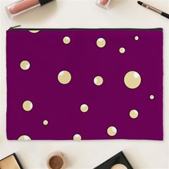 Purple And Yellow Bubbles Cosmetic Bag (xxxl) 