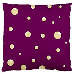 Purple And Yellow Bubbles Standard Flano Cushion Case (two Sides)