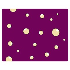 Purple And Yellow Bubbles Double Sided Flano Blanket (medium) 