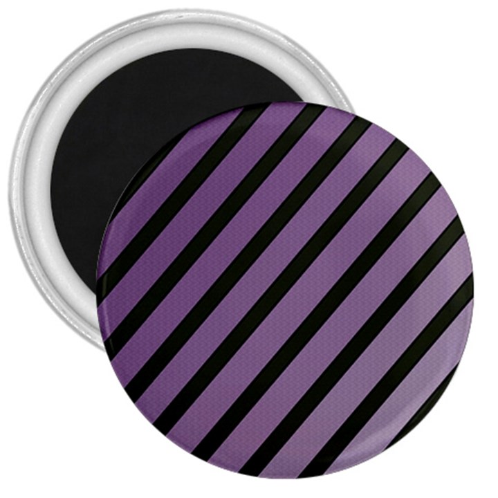 Purple elegant lines 3  Magnets