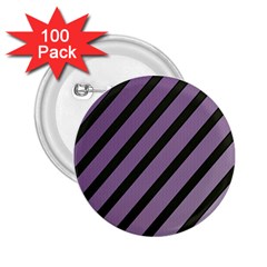 Purple Elegant Lines 2 25  Buttons (100 Pack)  by Valentinaart