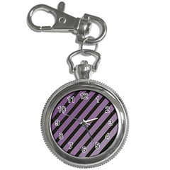 Purple Elegant Lines Key Chain Watches by Valentinaart