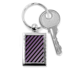 Purple Elegant Lines Key Chains (rectangle) 