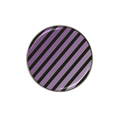 Purple Elegant Lines Hat Clip Ball Marker (4 Pack)