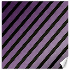 Purple Elegant Lines Canvas 16  X 16  