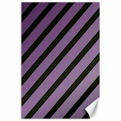 Purple Elegant Lines Canvas 24  X 36  by Valentinaart