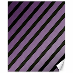 Purple Elegant Lines Canvas 11  X 14  