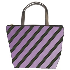 Purple Elegant Lines Bucket Bags by Valentinaart