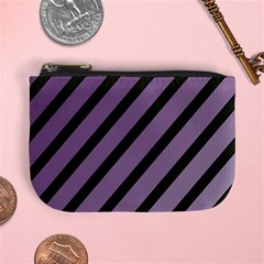 Purple Elegant Lines Mini Coin Purses by Valentinaart