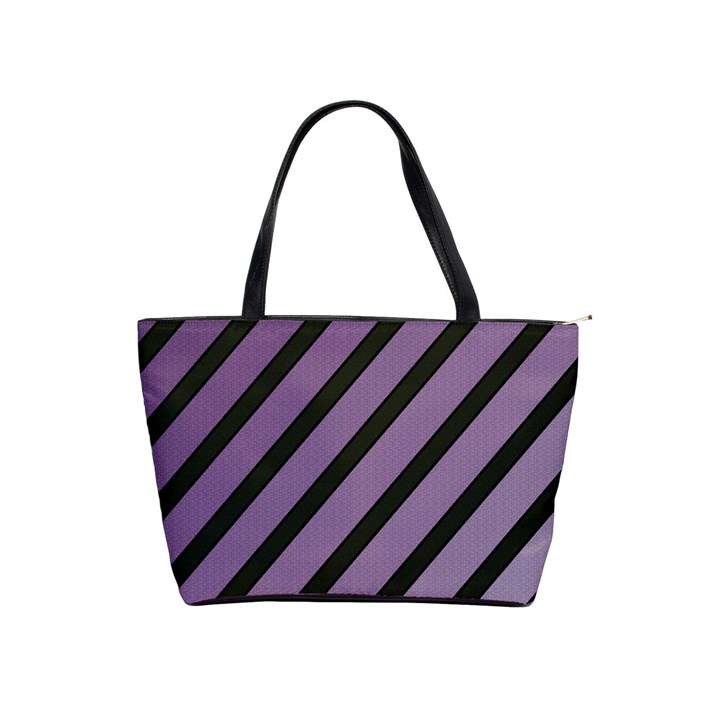 Purple elegant lines Shoulder Handbags