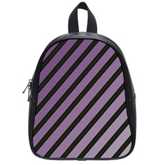 Purple Elegant Lines School Bags (small) 