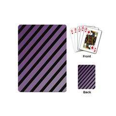 Purple Elegant Lines Playing Cards (mini) 