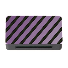 Purple Elegant Lines Memory Card Reader With Cf