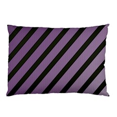 Purple Elegant Lines Pillow Case (two Sides)