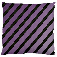 Purple Elegant Lines Large Cushion Case (two Sides)