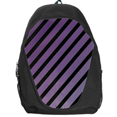 Purple Elegant Lines Backpack Bag