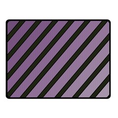 Purple Elegant Lines Double Sided Fleece Blanket (small) 