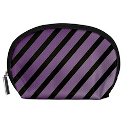 Purple Elegant Lines Accessory Pouches (large) 