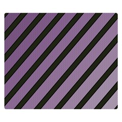 Purple Elegant Lines Double Sided Flano Blanket (small) 