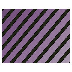 Purple Elegant Lines Double Sided Flano Blanket (medium)  by Valentinaart