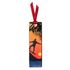 Man Surfing At Sunset Graphic Illustration Small Book Marks by dflcprints