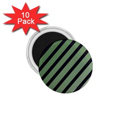 Green Elegant Lines 1 75  Magnets (10 Pack)  by Valentinaart