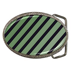 Green Elegant Lines Belt Buckles