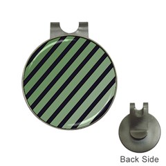 Green Elegant Lines Hat Clips With Golf Markers