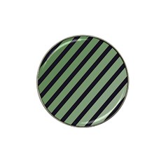 Green Elegant Lines Hat Clip Ball Marker