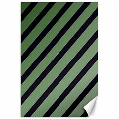 Green Elegant Lines Canvas 24  X 36  by Valentinaart