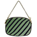 Green elegant lines Chain Purses (Two Sides)  Front