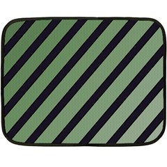 Green Elegant Lines Double Sided Fleece Blanket (mini) 