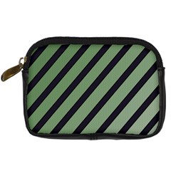 Green Elegant Lines Digital Camera Cases