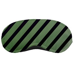 Green Elegant Lines Sleeping Masks by Valentinaart