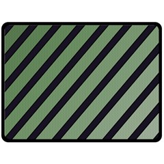 Green Elegant Lines Fleece Blanket (large) 