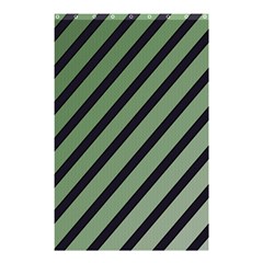 Green Elegant Lines Shower Curtain 48  X 72  (small) 