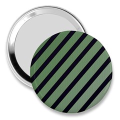 Green Elegant Lines 3  Handbag Mirrors