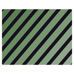 Green Elegant Lines Double Sided Flano Blanket (medium) 