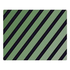 Green Elegant Lines Double Sided Flano Blanket (large) 