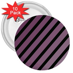 Elegant Lines 3  Buttons (10 Pack) 