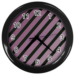 Elegant Lines Wall Clocks (black) by Valentinaart