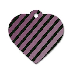 Elegant Lines Dog Tag Heart (one Side) by Valentinaart