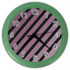 Elegant Lines Color Wall Clocks by Valentinaart