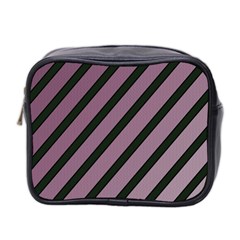 Elegant Lines Mini Toiletries Bag 2-side by Valentinaart