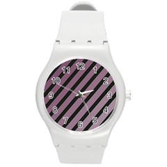 Elegant Lines Round Plastic Sport Watch (m) by Valentinaart