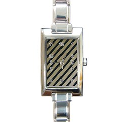 Decorative Elegant Lines Rectangle Italian Charm Watch by Valentinaart