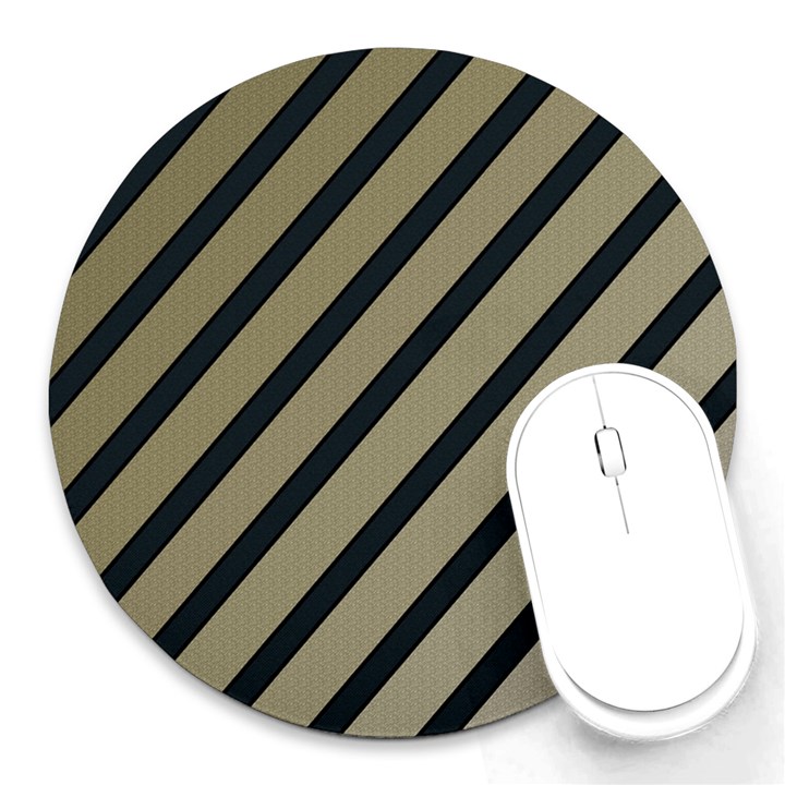 Decorative elegant lines Round Mousepads