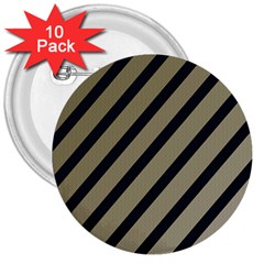 Decorative Elegant Lines 3  Buttons (10 Pack) 